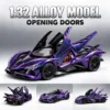 Purple Apollo EVO 1:32 alloy diecast model car