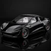 Black Tesla Roadster 1:24 alloy diecast model car